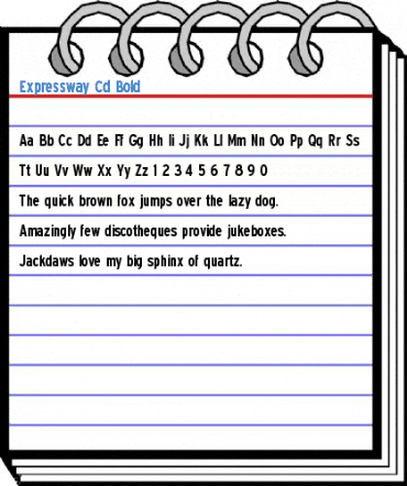 Expressway Cd Bold Font