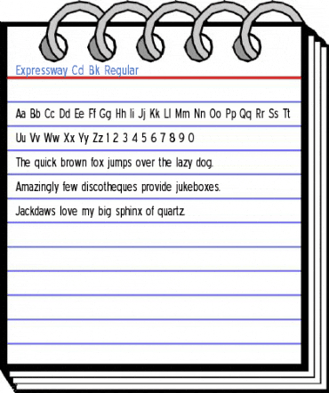 Expressway Cd Bk Regular Font