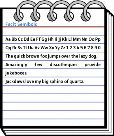 Facit Semibold Font