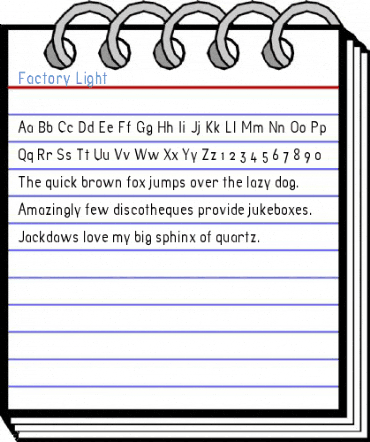 Factory Light Font