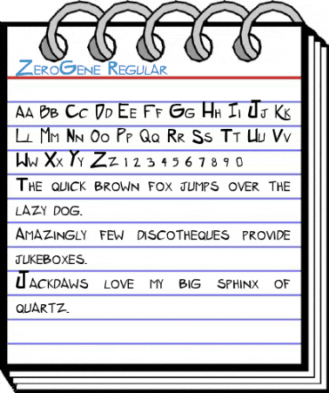 ZeroGene Regular Font