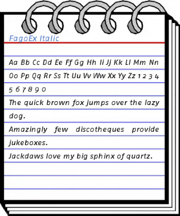 FagoEx Italic Font