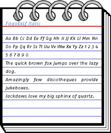 FagoExLf Italic Font