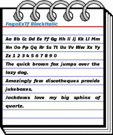 FagoExTf BlackItalic Font