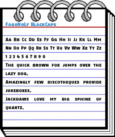 FagoNoLf BlackCaps Font