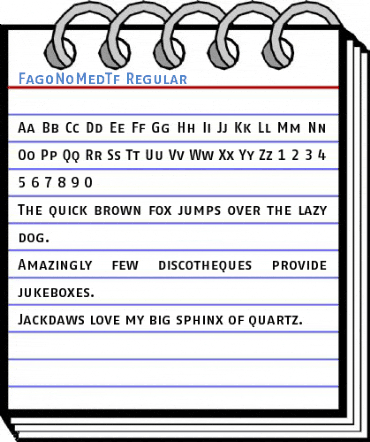 FagoNoMedTf Regular Font