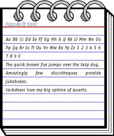 FagoNoTf Italic Font