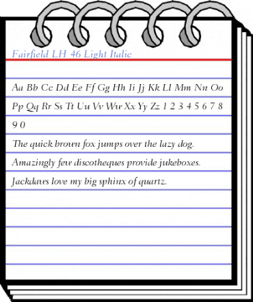 Fairfield LH Font