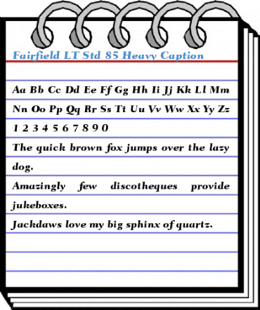 Fairfield LT Std 85 Heavy Caption Font