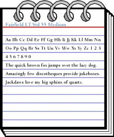 Fairfield LT Std 55 Medium Font