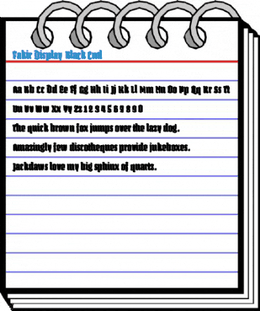 Fakir Display Black Cnd Font