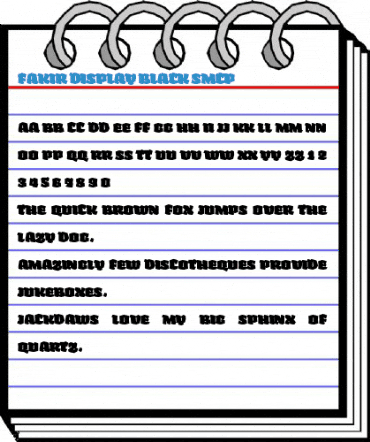 Fakir Display Black SmCp Font