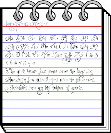 fancyPens Regular Font