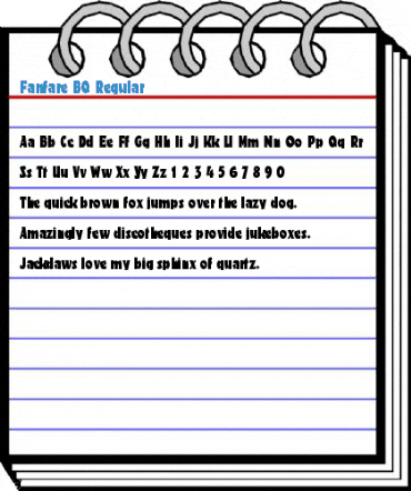 Fanfare BQ Regular Font