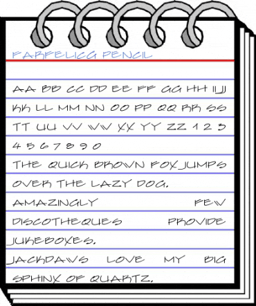 FarfelICG Pencil Font