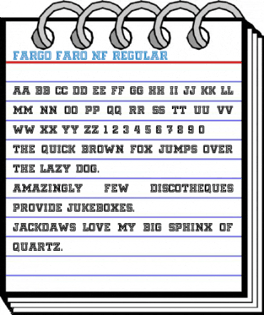 Fargo Faro NF Regular Font