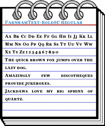 FarnhamText-BoldSC Regular Font