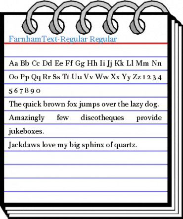 FarnhamText-Regular Regular Font