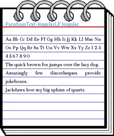 FarnhamText-RegularLF Regular Font