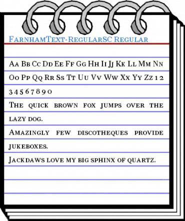 FarnhamText-RegularSC Regular Font