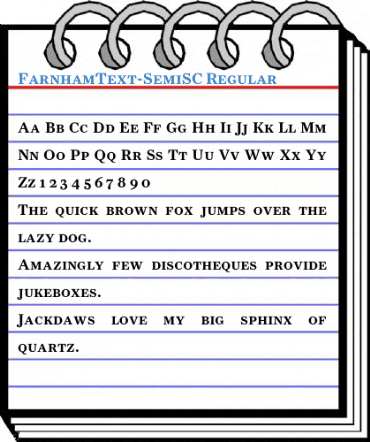 FarnhamText-SemiSC Regular Font