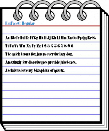 FatFaceC Regular Font