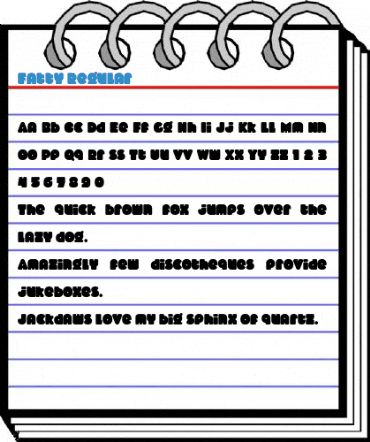 Fatty Regular Font