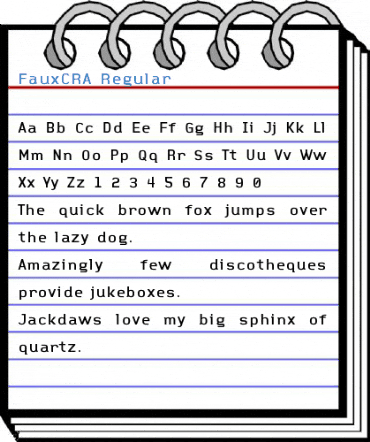 FauxCRA Regular Font