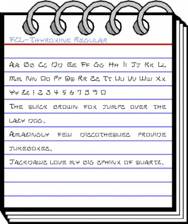 FCL-Thyroxine Regular Font