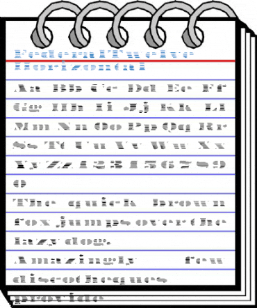 FederalTwelve Horizontal Font