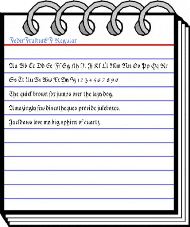 FederFrakturEF Regular Font