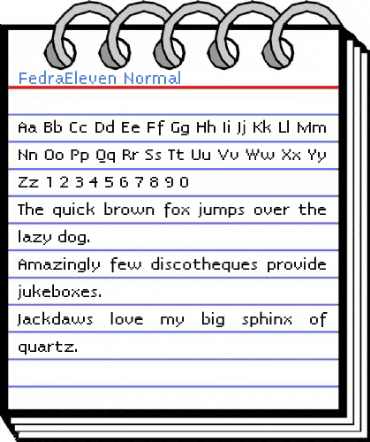 FedraEleven Normal Font