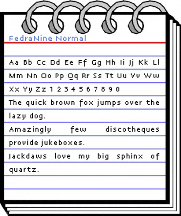 FedraNine Normal Font