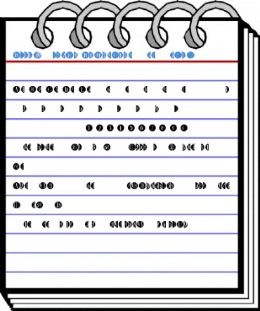 BulletNumbers BodoniCond Neg Regular Font