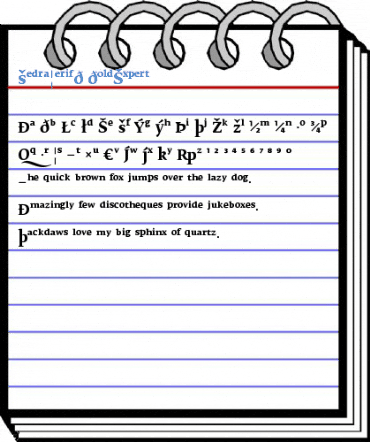 FedraSerifB BoldExpert Font