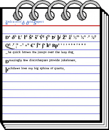 FedraSerifB BoldExpert Font