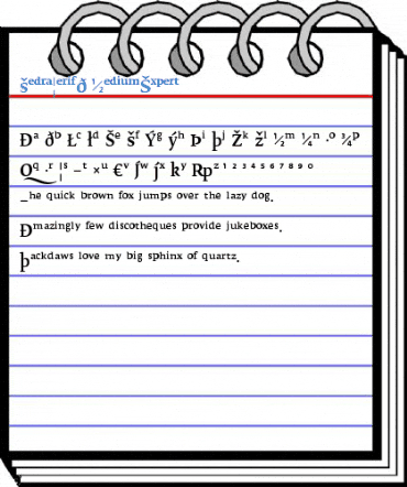 FedraSerifB MediumExpert Font