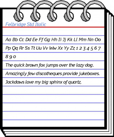 Felbridge Std Italic Font