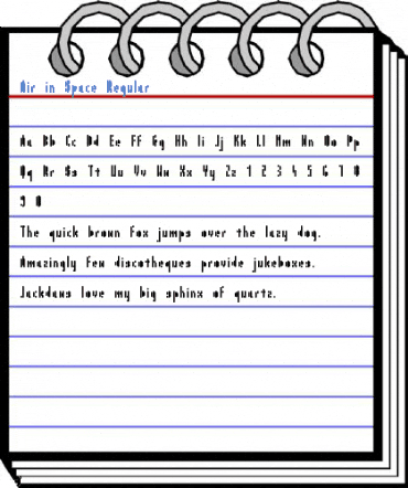 Air in Space Regular Font