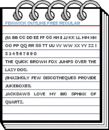 Fenwick Outline Free Regular Font