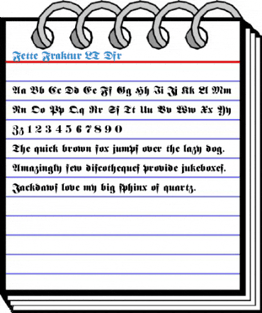 Fette Fraktur LT Dfr Font