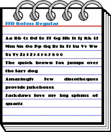 FFD Koloss Regular Font