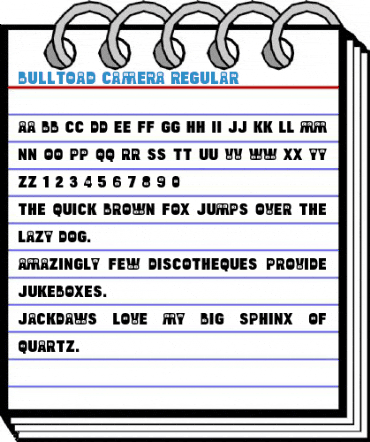 Bulltoad Camera Regular Font