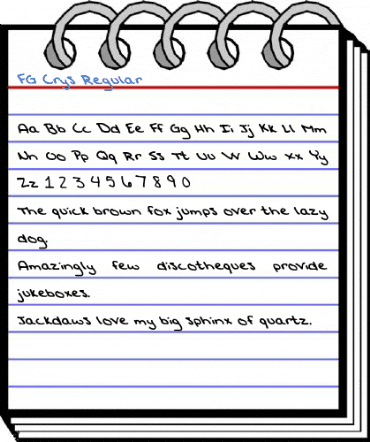 FG Crys Regular Font