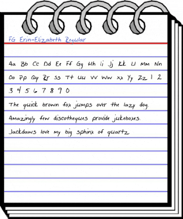 FG Erin-Elizabeth Regular Font