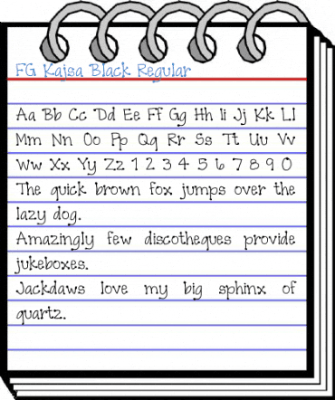 FG Kajsa Black Regular Font