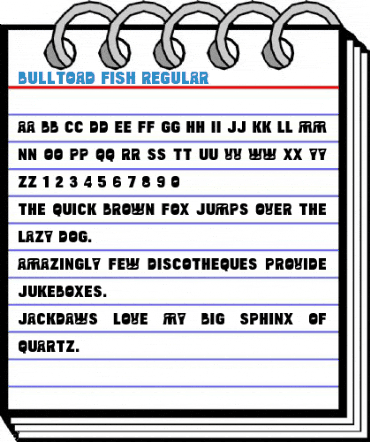 Bulltoad Fish Regular Font