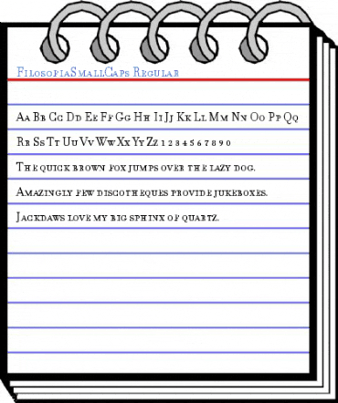 FilosofiaSmallCaps Regular Font