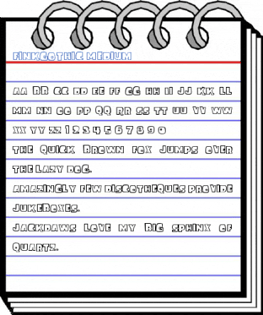 FinkGothic Medium Font