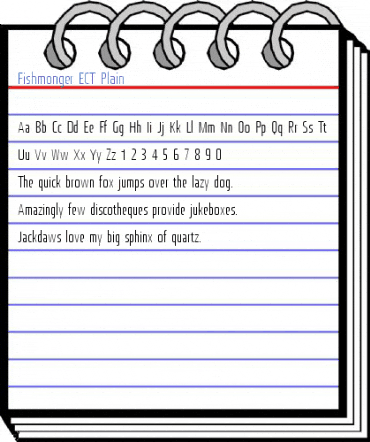 Fishmonger ECT Plain Font